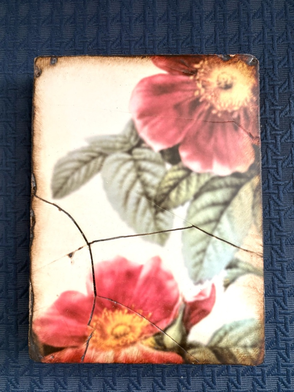 Sid Dickens Art Tile Vincenne’s Roses T-172 in Perfect Condition